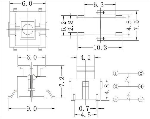 輕觸開關(guān)PTC-1196